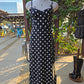 Polka Dot Moonstruck Sleeveless Midi Dress