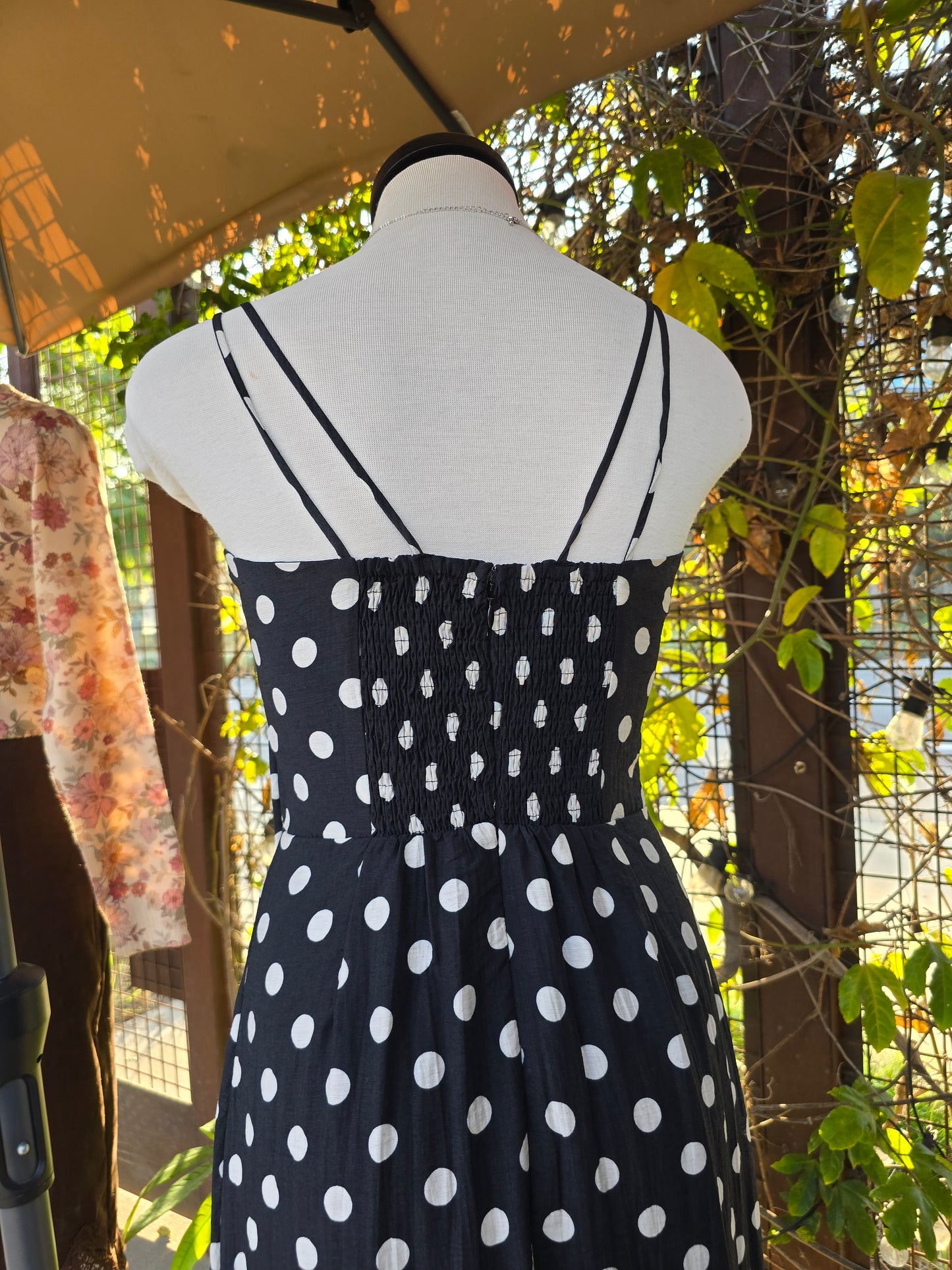 Polka Dot Moonstruck Sleeveless Midi Dress