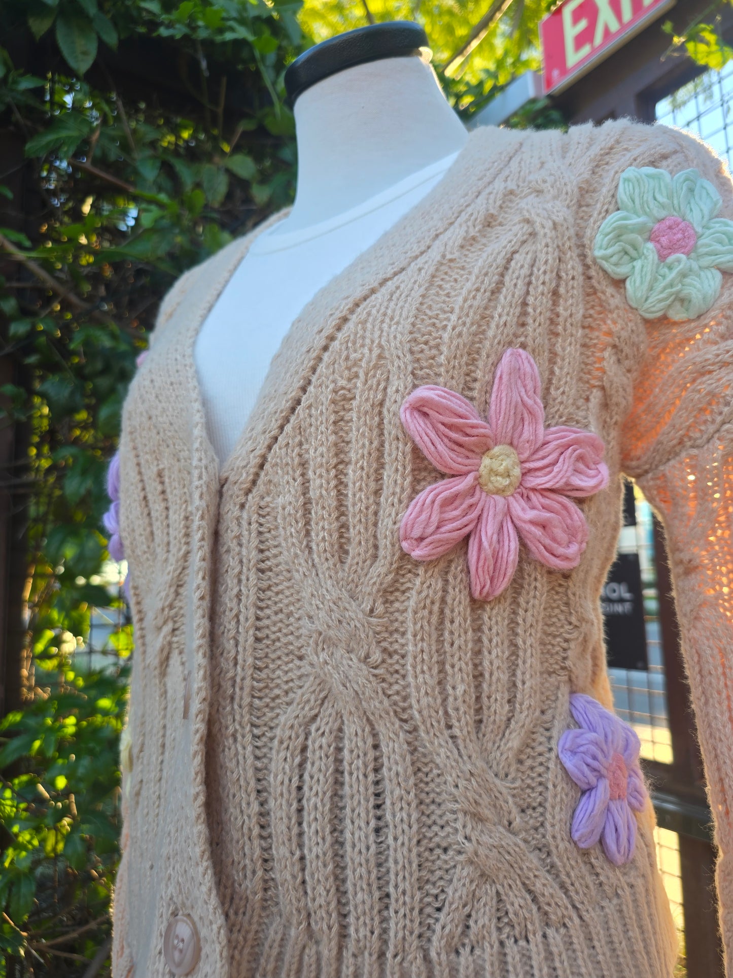 Flower Bloom Stitched Sweater