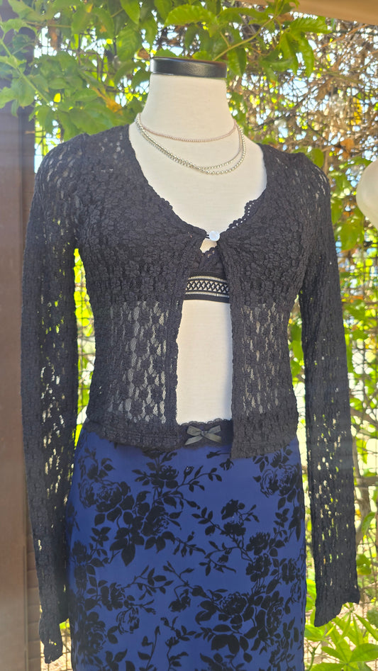 Helena's Lace Crop Cover up