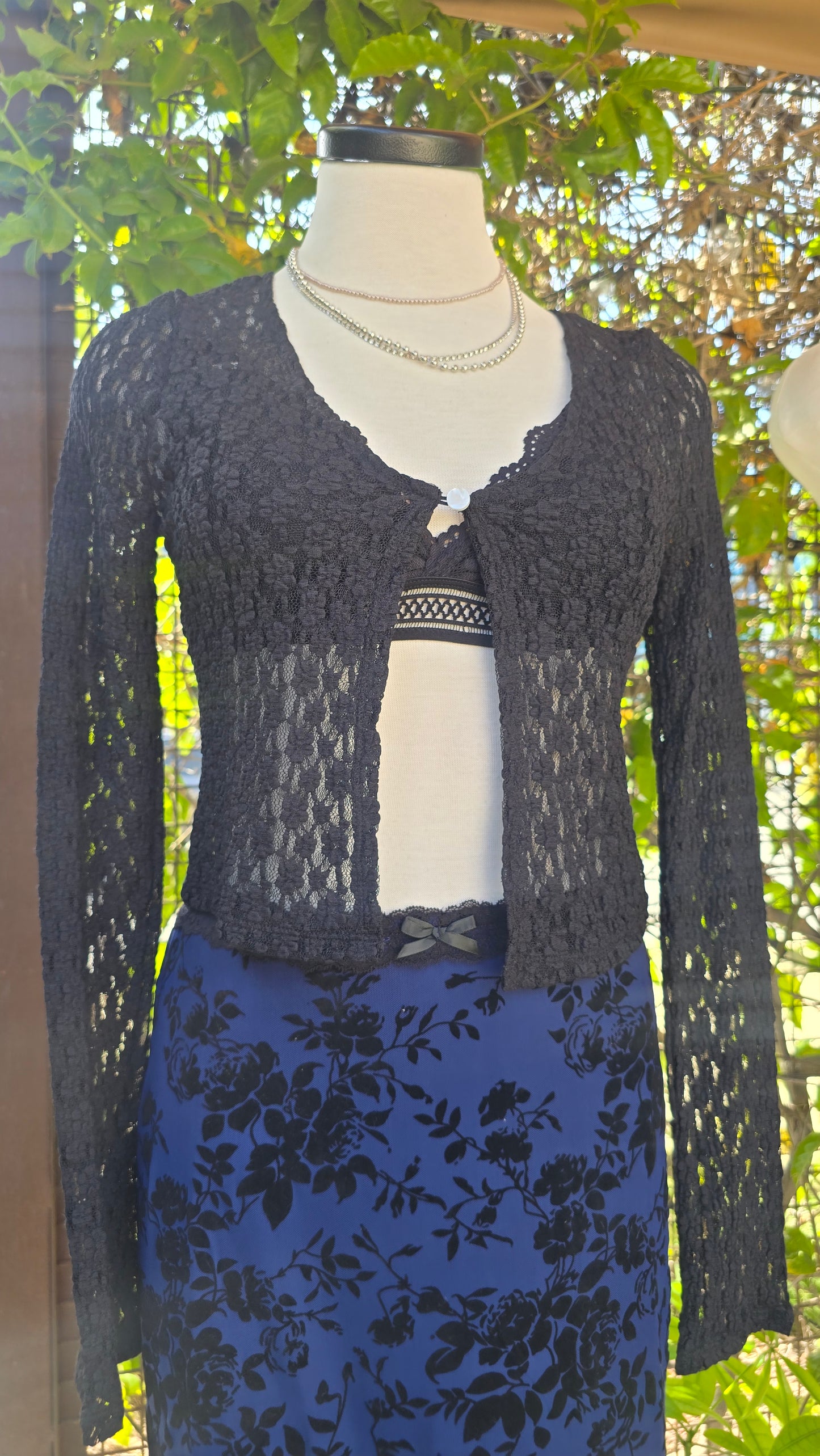 Helena's Lace Crop Cover up