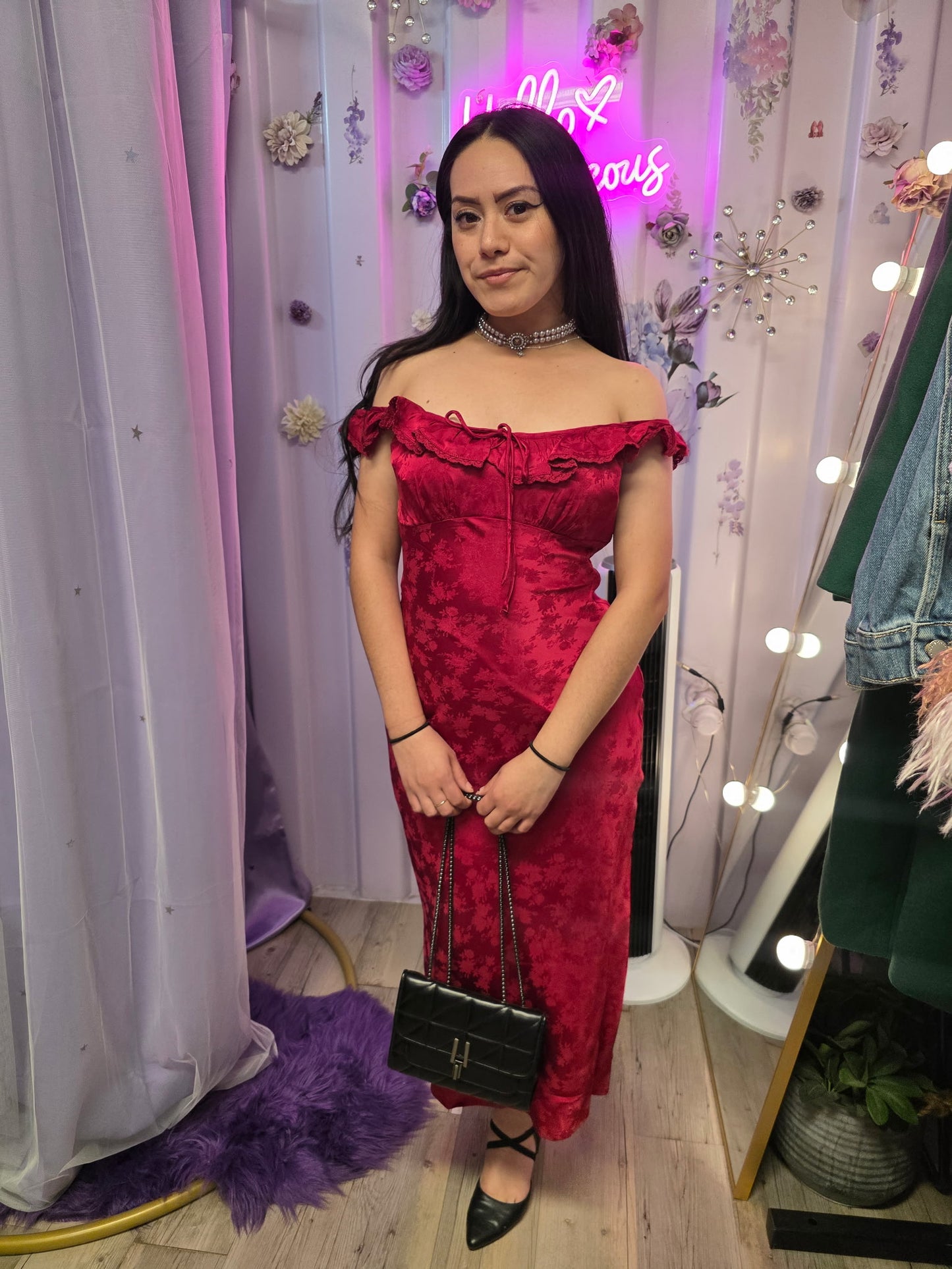 Eat your Heart Out Red Midi Dress